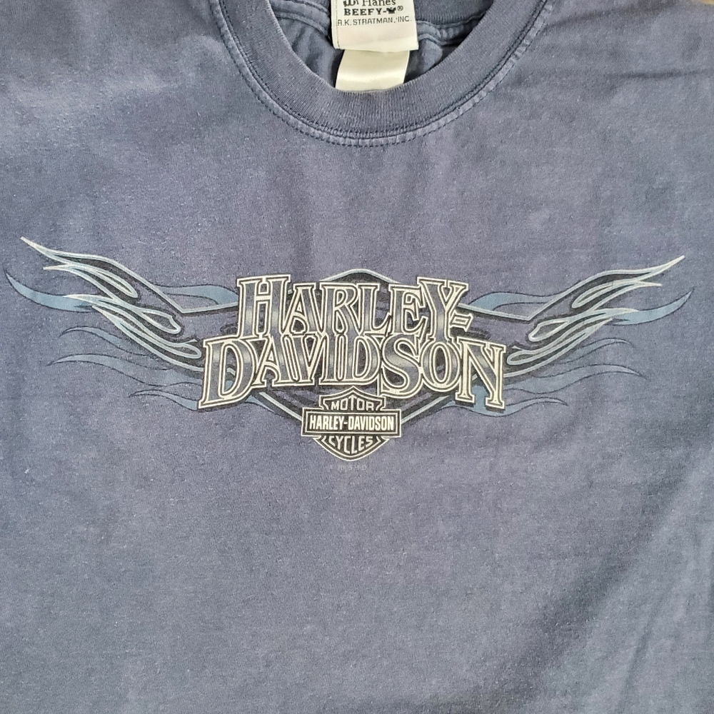 *SOLD* Harley Davidson Flames Tshirt - Picture 5 of 10